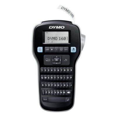 DYMO Labelmanager 160 Beschriftungsgerät QWERTZ Display Schriftband D1 6 9 12 mm