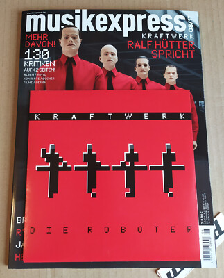 Musikexpress 08/17 - Kraftwerk, Ralf Hütter, Single ''Die Roboter'' - Ungespielt!