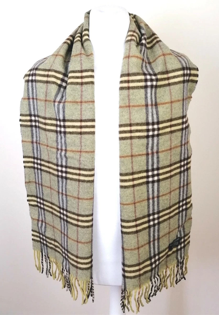Burberry 100 clearance cashmere scarf green
