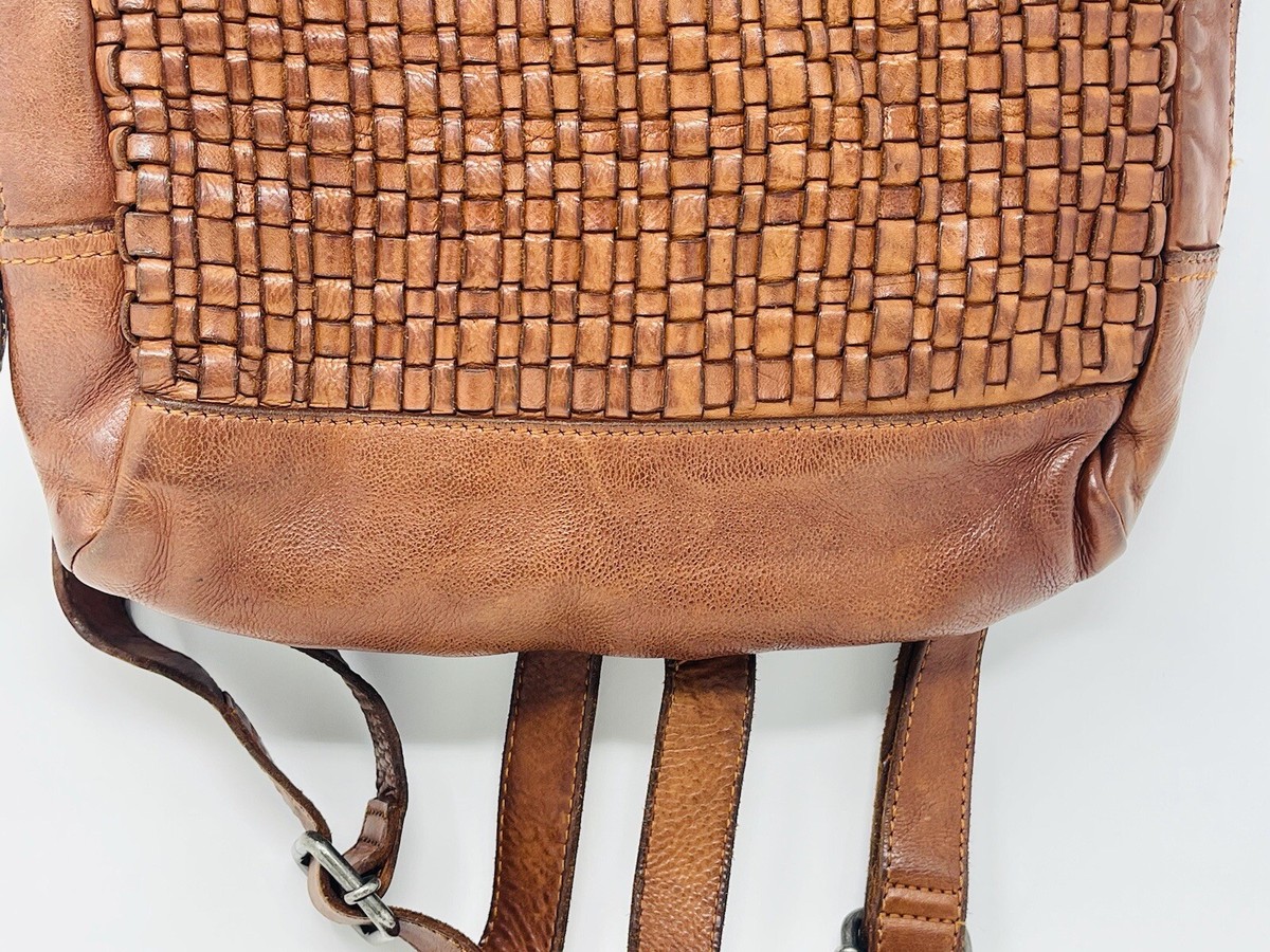Anthropologie VILENCA HOLLAND BACKPACK Bag “Emilia” Cognac Leather