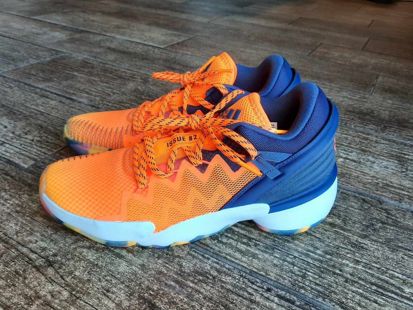 Adidas D.O.N Issue 2 Orange Basketball Shoes Sport Sneakers Men's SZ