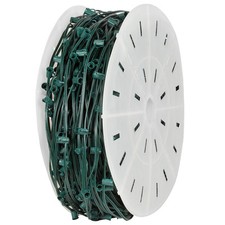 1000 C9 Christmas Light Spool Green Wire 1000...
