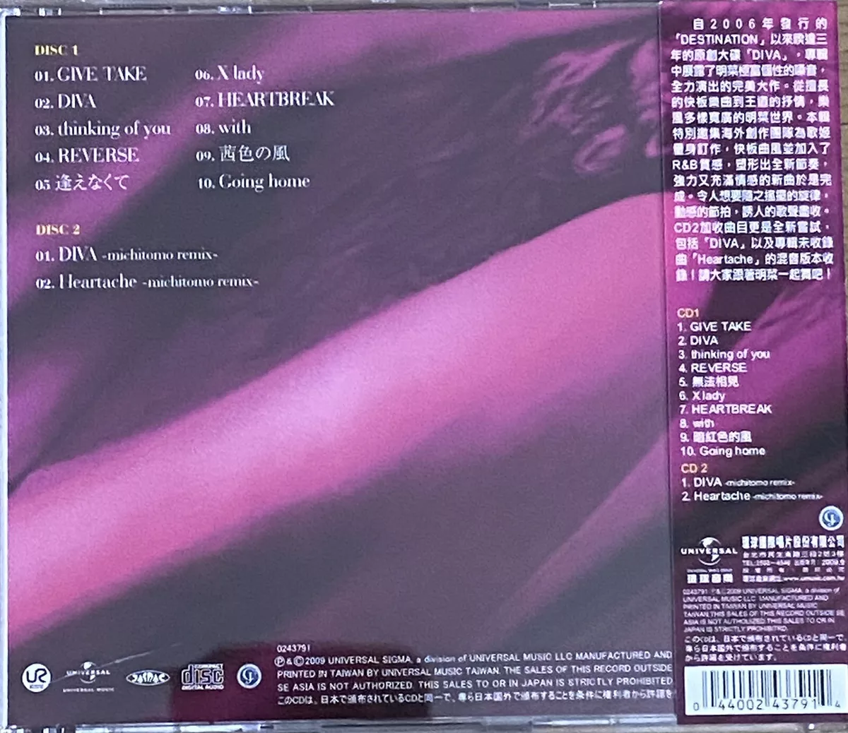 CD 中森明菜 DIVA-