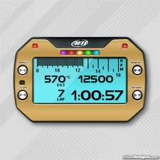 GOLD CHROME STYLE GEL STICKER FOR MYCHRON 5 - KARTING