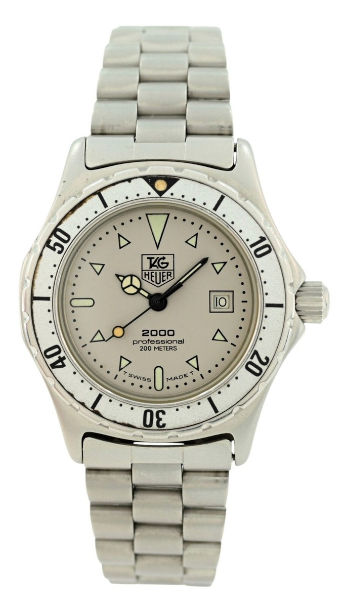 Tag Heuer Ladies 30mm Professional 2000 Series Silver Dial Watch