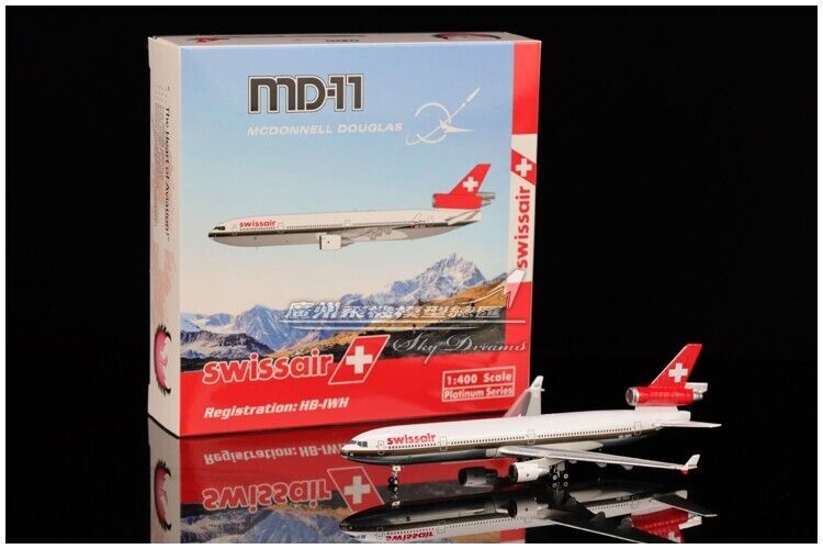 1:400 Phoenix Swissair McDonnell Douglas MD-11 Passenger Airplane