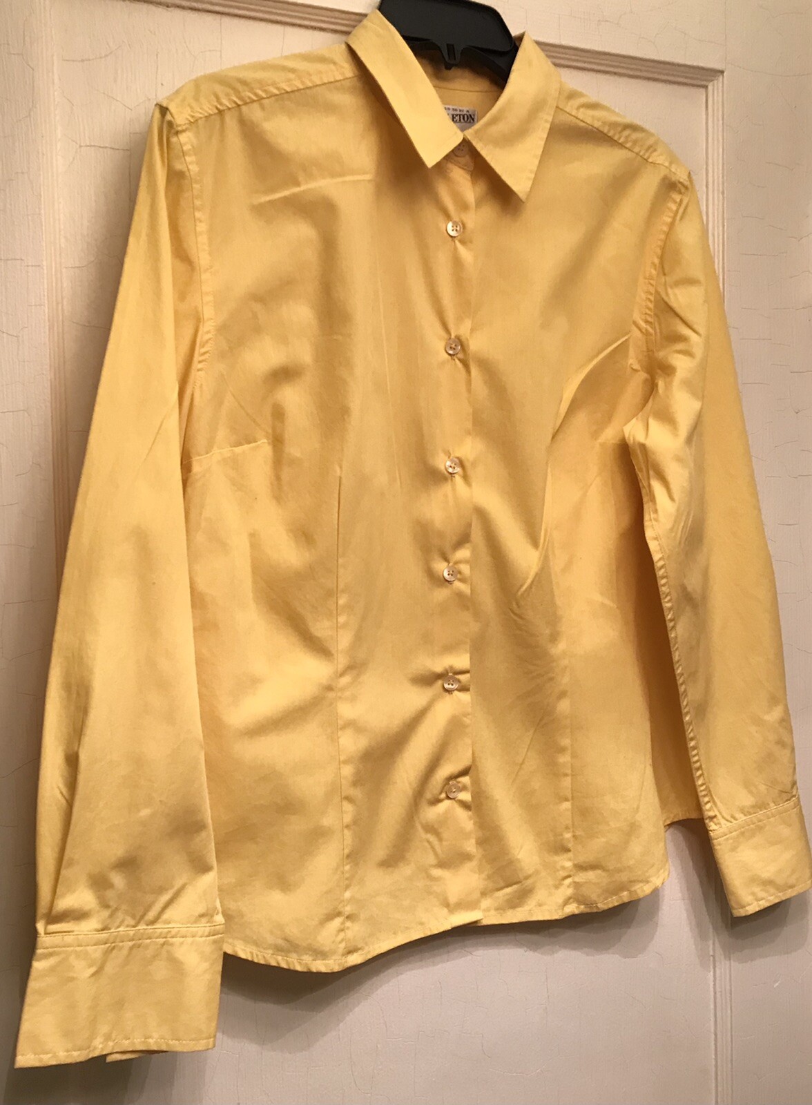 Pendleton Medium Lemon Yellow Button Up Long Slee… - image 2
