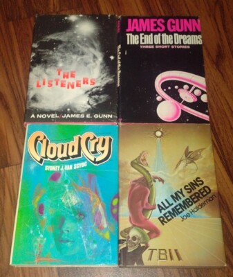 Science Fiction James Gunn 4 Book Set 1970s Vintage
