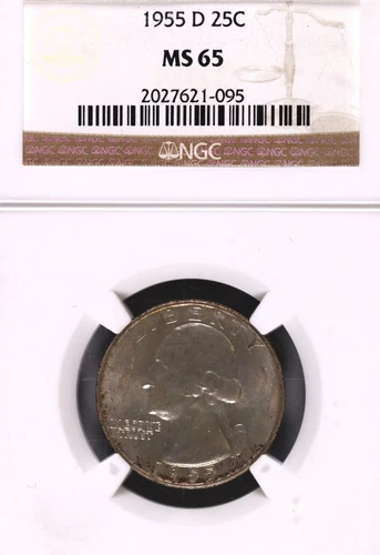 1955-D Washington Silver Quarter PCGS MS-65 #1-095