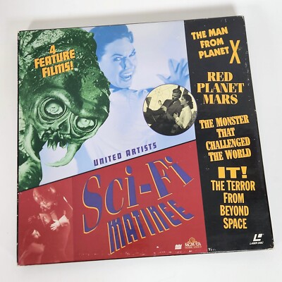 United Artists Sci-Fi Matinee Laserdisc 4 Films Man From Planet X Red Mars It!