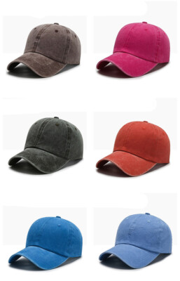 Baseballmütze Mützen Stone Wash weiche Baumwolle KAUFEN SIE 2 ERHALTEN SIE EINEN HALBEN PREIS