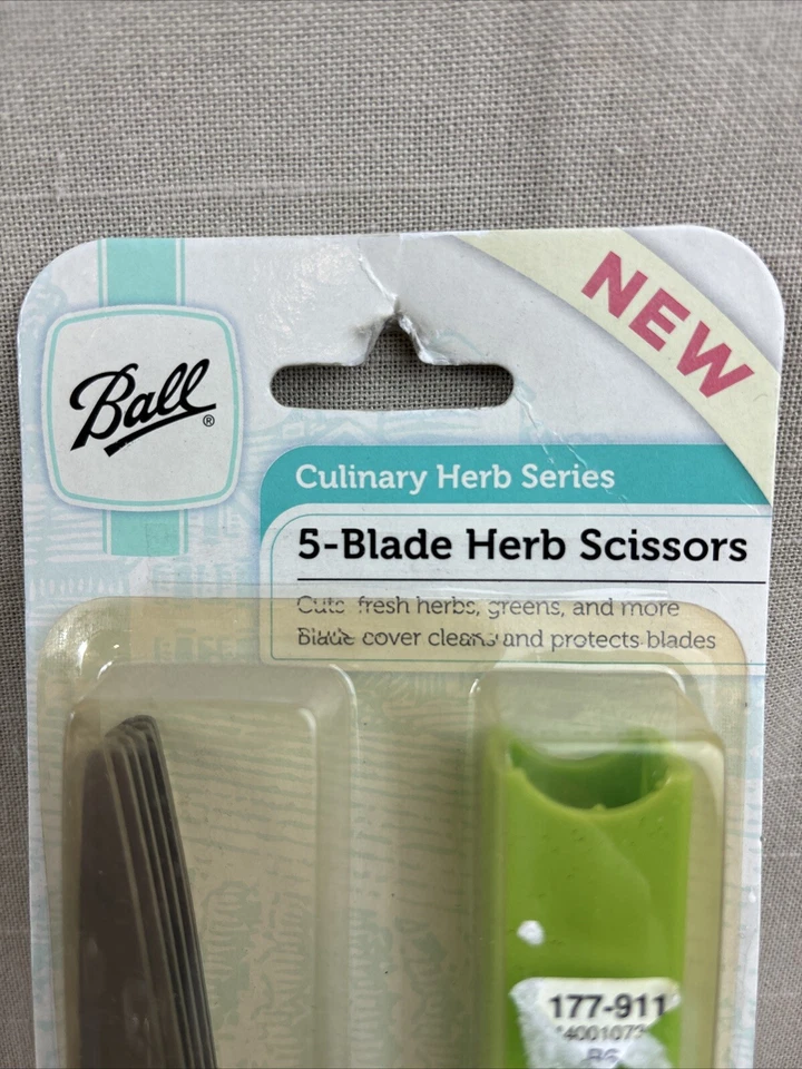 Jarden Ball 5 Blade Kitchen Herb Shears Scissors Cover Stainless Steel NIP - Image 2 of 4