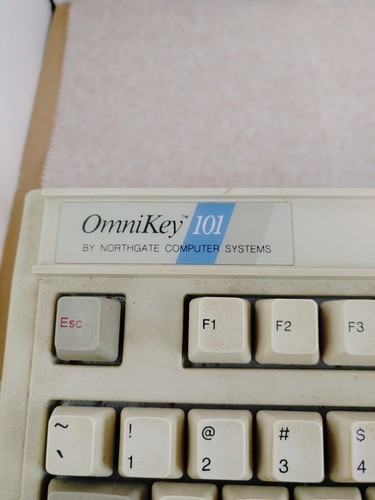 Vtg Northgate Omnikey 101 I Rev 1.02 Keyboard - White ALPS Switches (Untested) - Picture 2 of 7