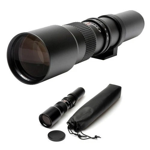 500mm 1000mm f/8 Telephoto Lens + BackPack for Nikon D3000, D3100, D3200, D3300 - Image 2 of 4