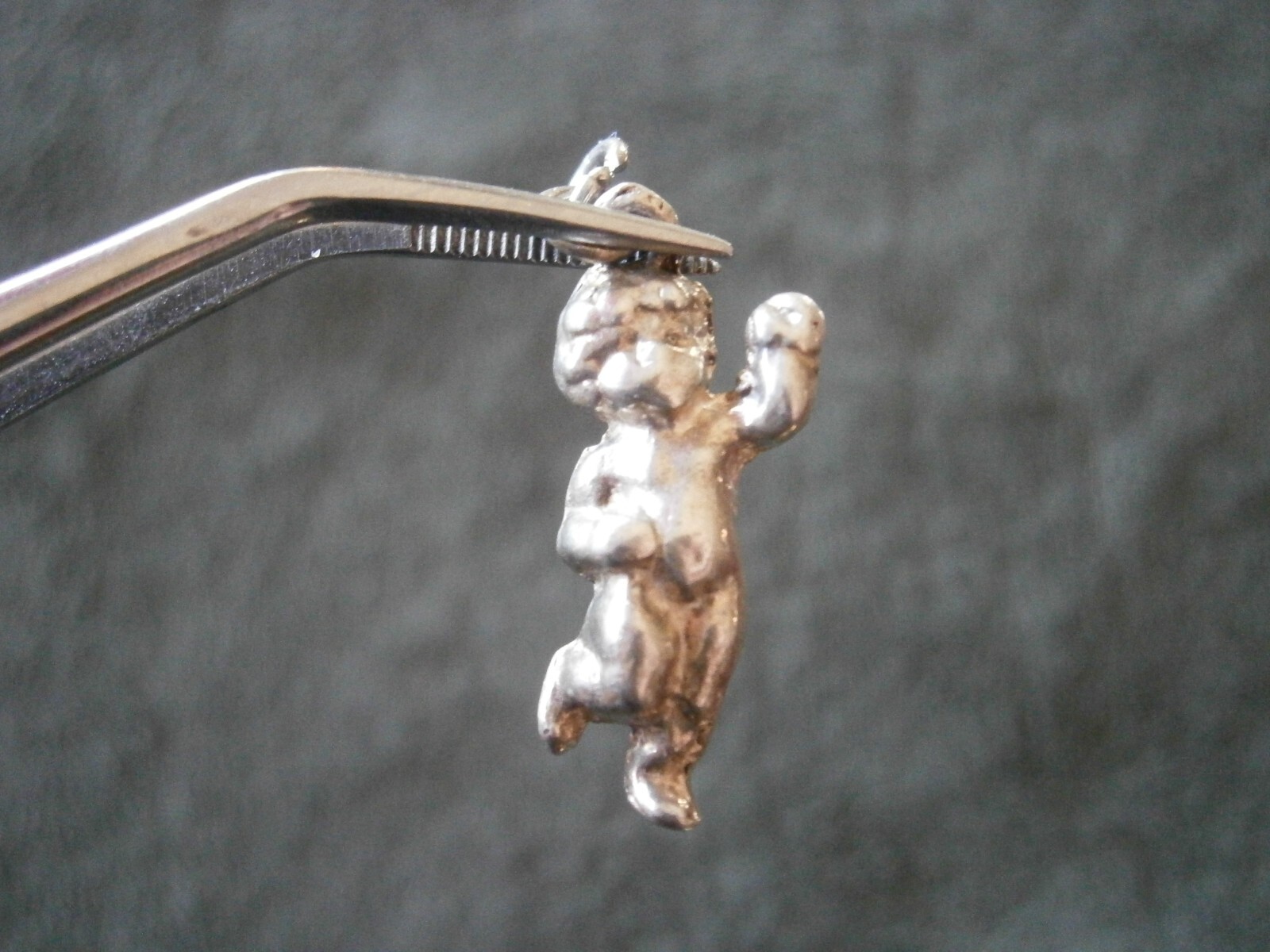 Dancing Cherub Vintage Solid Sterling Silver Brac… - image 1