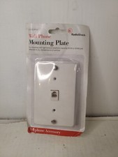 Radioshack 279-403 White Wall Phone Mounting Plate New
