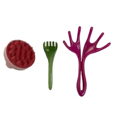 Scalp Massager Set Of 3 Head Relaxing Brush Scratchers