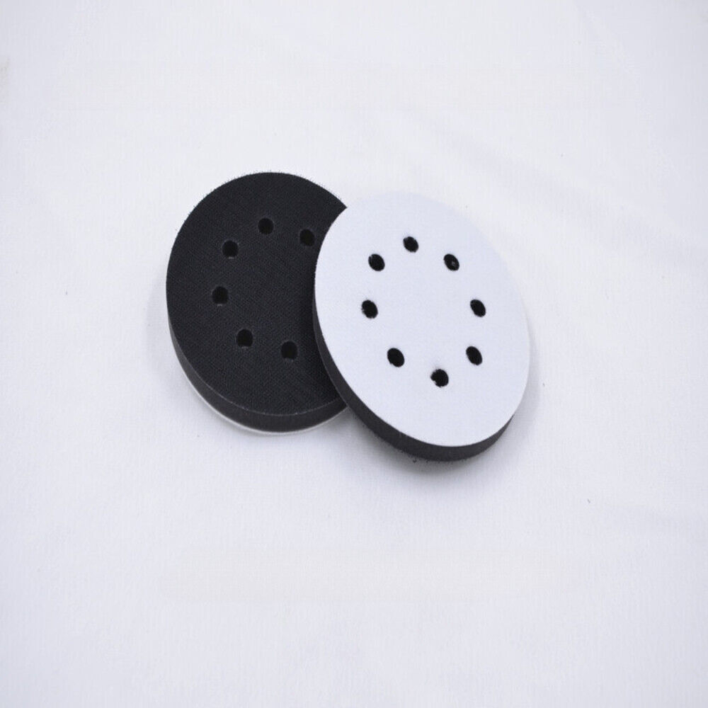 10Pcs 5" Foam Cushion Interface Buffer Pad Orbital Sander Hook Loop Sanding Disc