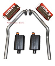 67 - 81 Chevrolet Camaro 2.5 Mandrel Bent Dual Exhaust - Flowmaster Super 44