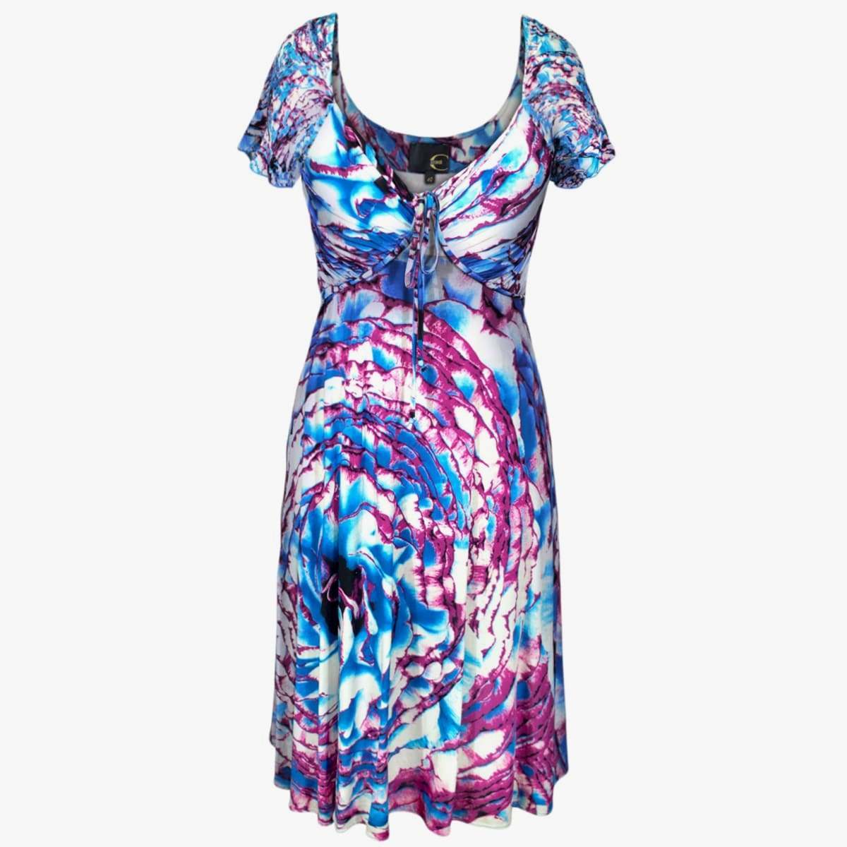 JUST CAVALLI Women Blue Dress Size S Womens Summer Floral