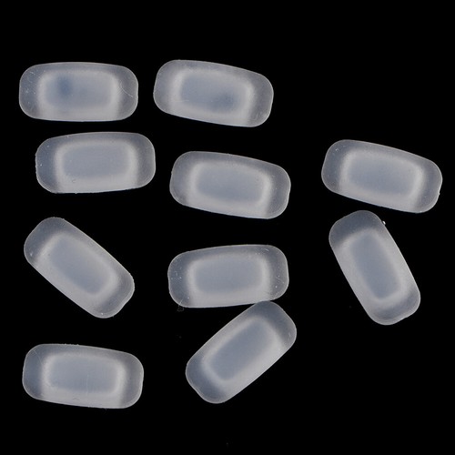 5 Pairs silicone eyeglass sunglasses glasses nose pads soft rectangle vis .vio - Picture 4 of 9