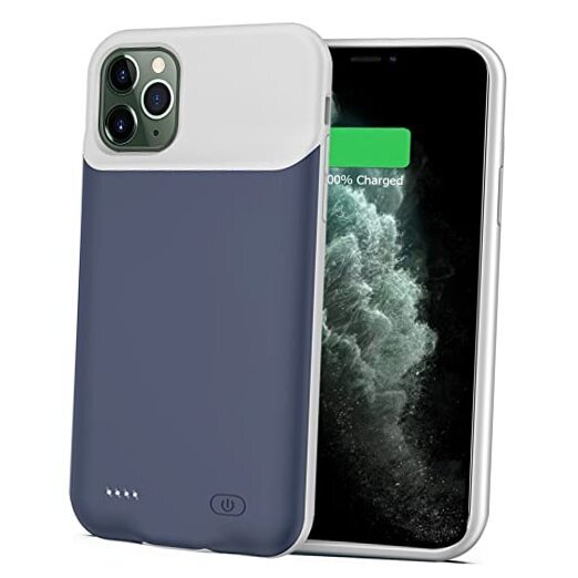 Battery Case for iPhone 11 Pro, [7000mAh] Slim Rechargeable Smart Extended Blue