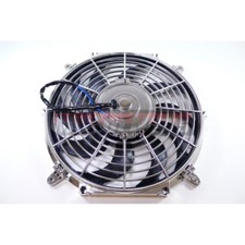 12 Chrome S-blade Electric Radiator Universal Cooling Fan Curved Blade Chevy Gm 12 Chrome S-blade Electric Radiator Universal Cooling Fan Curved Blade Chevy Gm