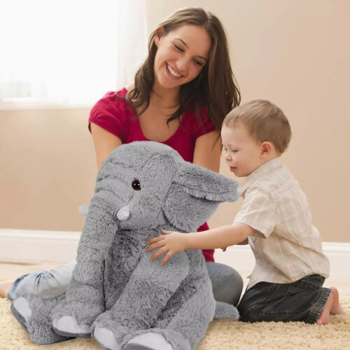 Weighted Elephant Stuffed Animals, 5Lb Weighted Plush Giant 16In Elephant Throw - Picture 5 of 7