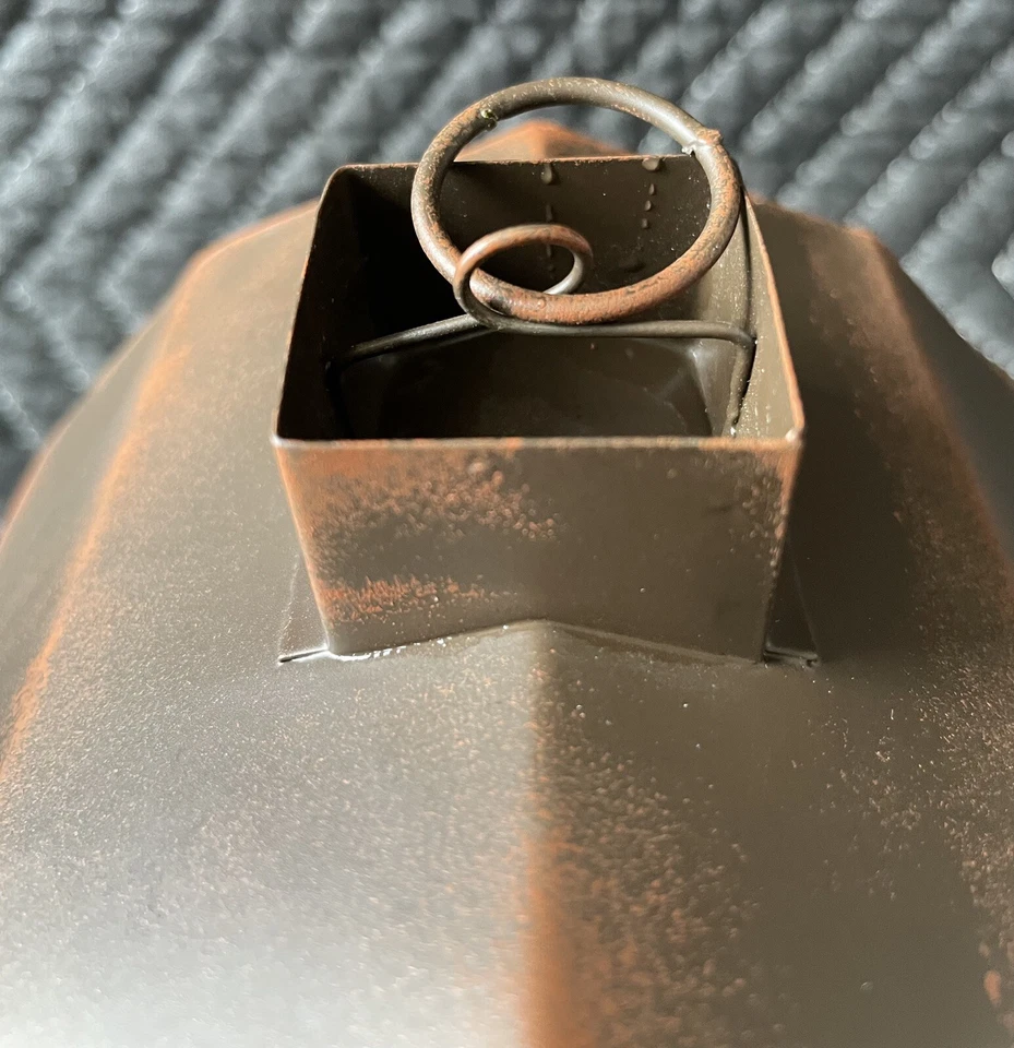 Suporte de vela estilo casa pássaro cobre painel janela lanterna pendurada vela Yankee - Imagem 3 de 4