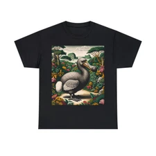 Vintage Retro Style Dodo Bird T Shirt Mauritius Extinct Bird Nature Tee Unisex