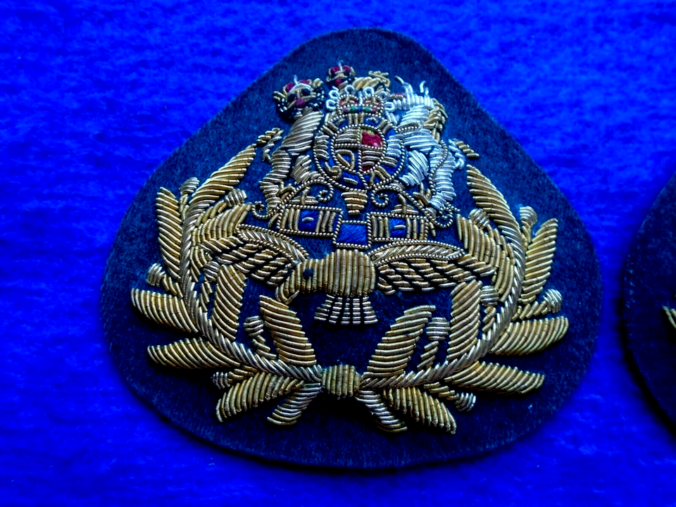 PAIR ROYAL AIR FORCE, RAF MASTER AIRCREW NO 1 DRESS BULLION ARM BADGES