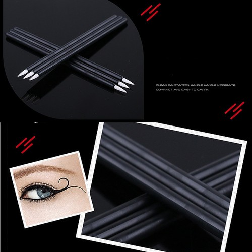 100/500pcs Disposable Lip Eyeliner Brush Eye Liner Wands Applicator Makeup Tool - Picture 3 of 11