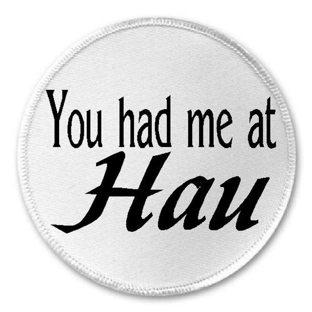 You Had Me At Hau 3 Sew Iron On Patch Hello Language Lakota Sioux 
