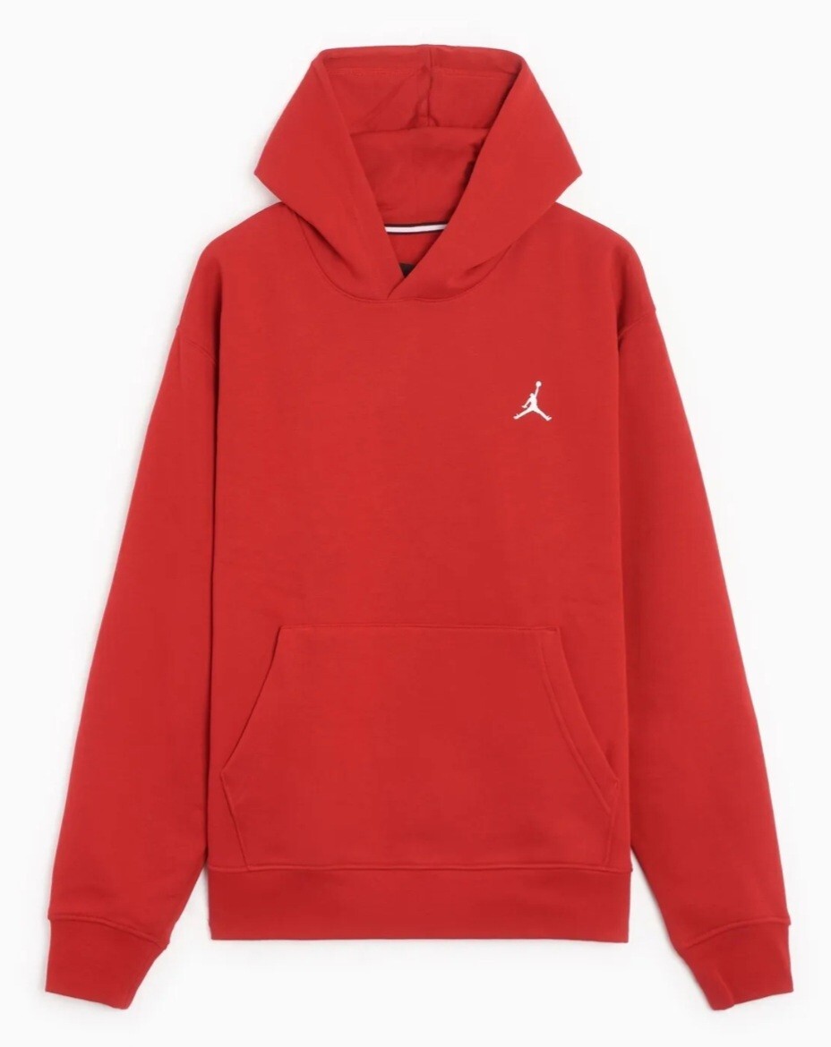 Nike Jordan Brooklyn Men's Fleece Pullover Hoodie Red FJ7774 687