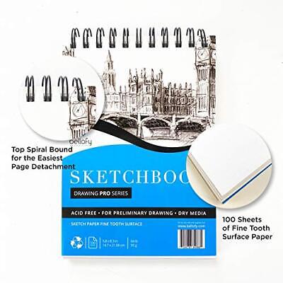 72 Piece Drawing Sketch Kit with 100 Sheet Sketchbook - Art
