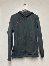Mammut Women’s Dark Gray Lemah Hoody Midweight Softshell Jacket Sz S