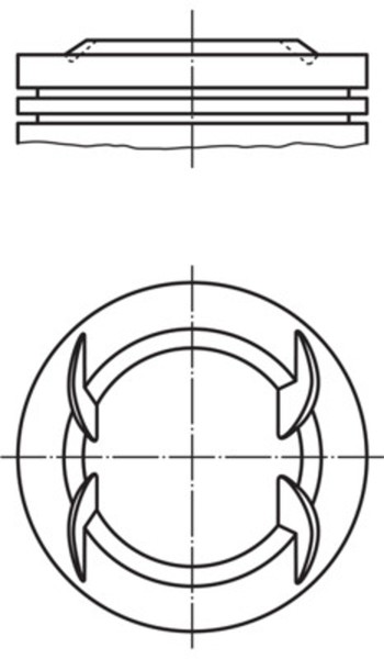 Kolben Mahle 011 PI 00111 000 FüR Opel Zafira Family A05 Astra P10 Caravan G09-image