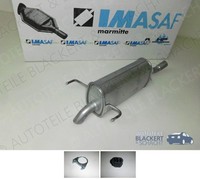 Imasaf ESD Auspuff Endtopf + Anbauteile für Opel Zafira 1.6 77KW 2005-