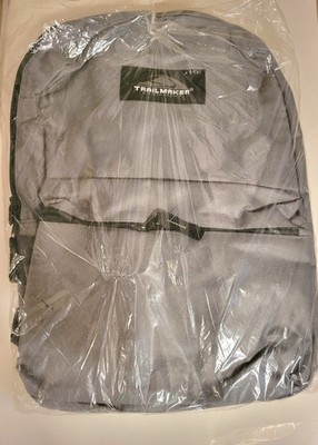 Trailmaker Classic Lightweight Backpack School Travel Bag 16.5'' Bookbag Gray
