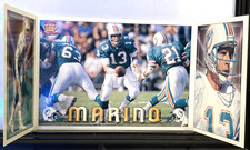Dan Marino 1994 Pacific Crown Triple Folder with BONUS CARD of John Elway.