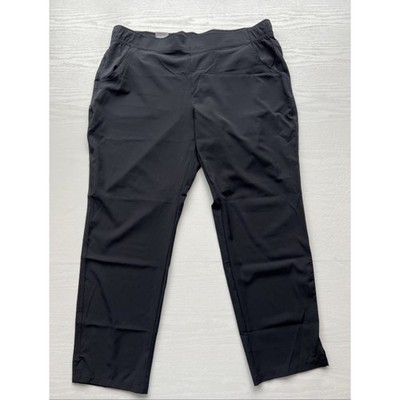 Eddie Bauer Traveler Pants Womens XLarge Black Pull On Full Length NWT