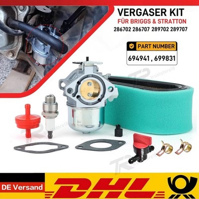 Vergaser Kit 699831 f. Briggs & Stratton Motor 12-13,5HP Rasentraktor Ersatzteil