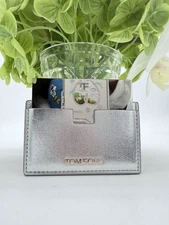 Tom Ford Pocket Mirror With Card Case Wallet Holder Silver