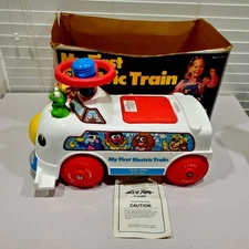 Vintage Muppet Babies Ride On Toy My First Electric Train Lil Rider in Box