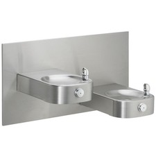 Elkay EHWM17C Slimline Heavy Duty Bi-Level Drinking Fountain Stainless Steel