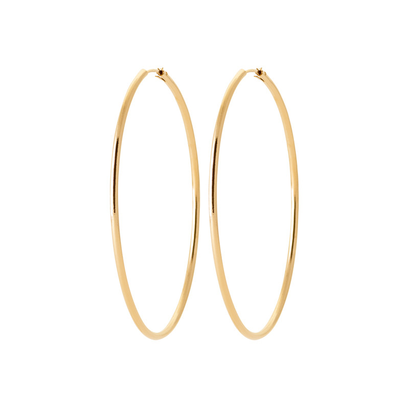Créoles 6 cm plaqué or 18k le bijou bohème chic idéal pour sublimer vos soirées