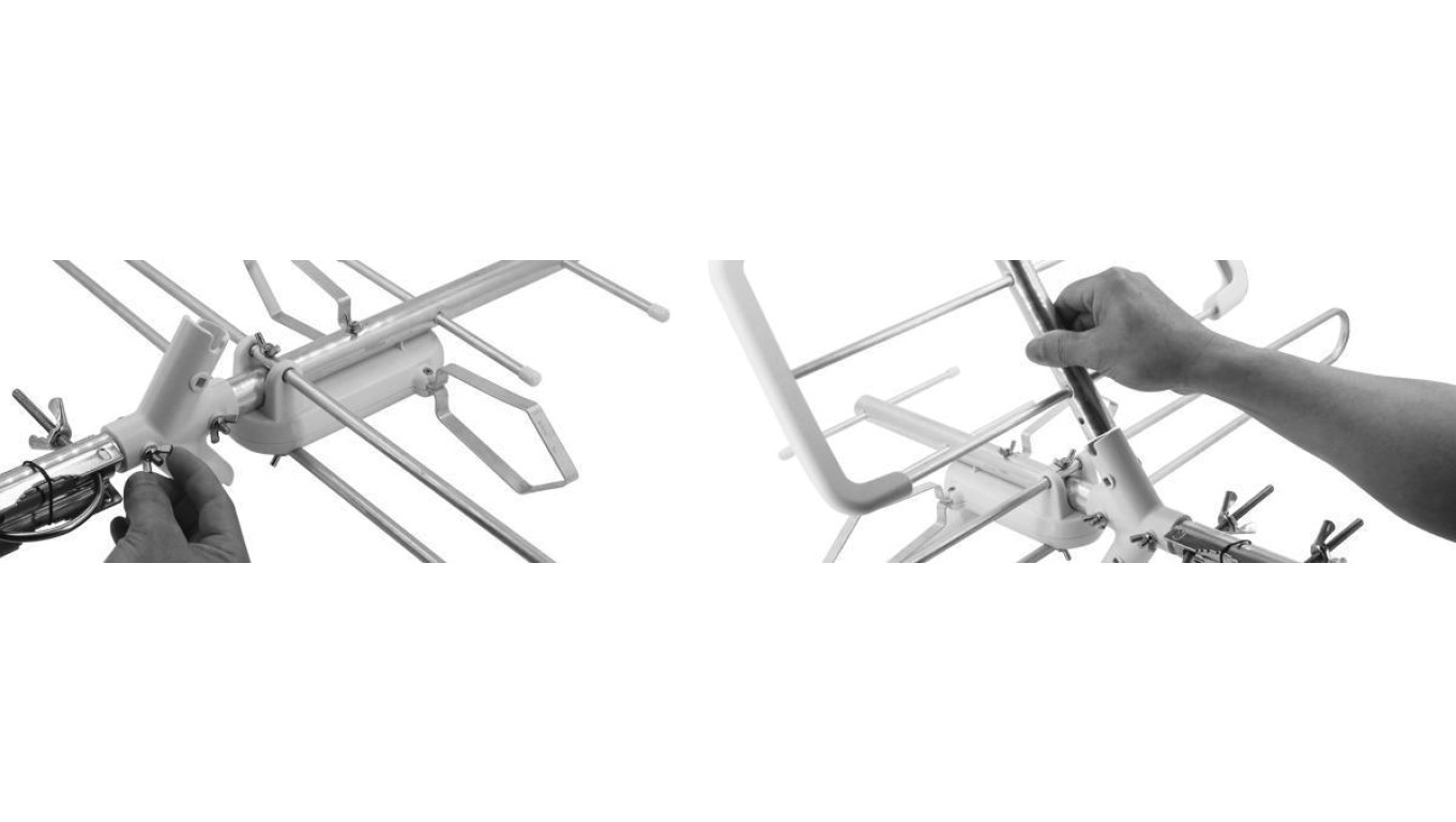 Антенна DVB-T/T2 Spacetronik EOS L Combo черная (оригинальная)