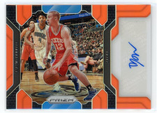 T.J. McConnell 2016 Panini Prizm Orange Autograph #'d 5/25