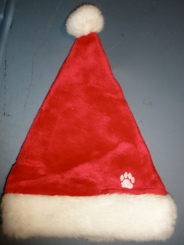 Plush Puppies Dog Santa Hat EUC 1996 Kyjen Co (T115)