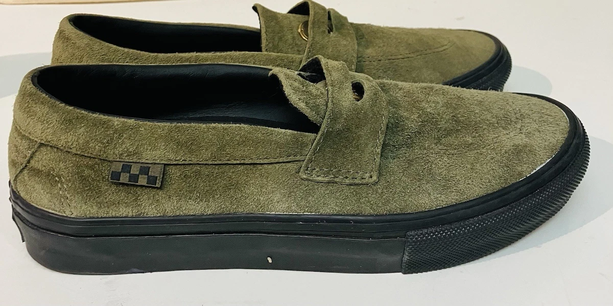 VANS Adrianne Sloboh  Men\'s 7 Green Suede Slip Ons Las mejores ofertas en Zapatos Informales Verde Mocasín M  main image 2